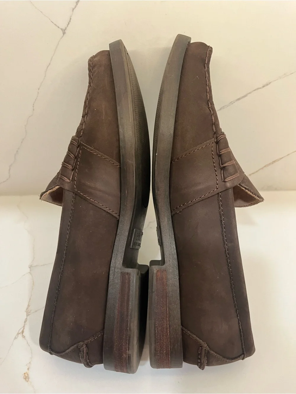 Polo by Ralph Lauren Dark Brown Leather Penny Loafers